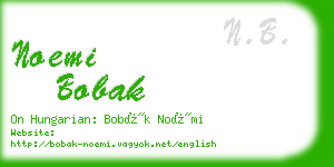noemi bobak business card
